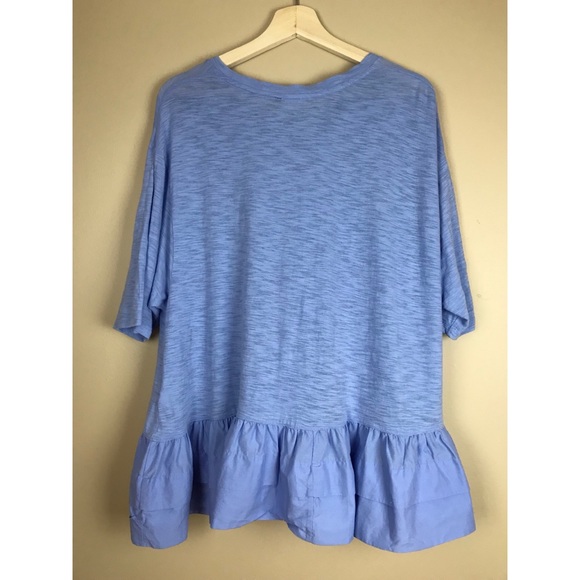 NWOT ANTHROPOLOGIE AKEMI+KIN CASCADE RUFFLE SHIRT - Picture 4 of 8